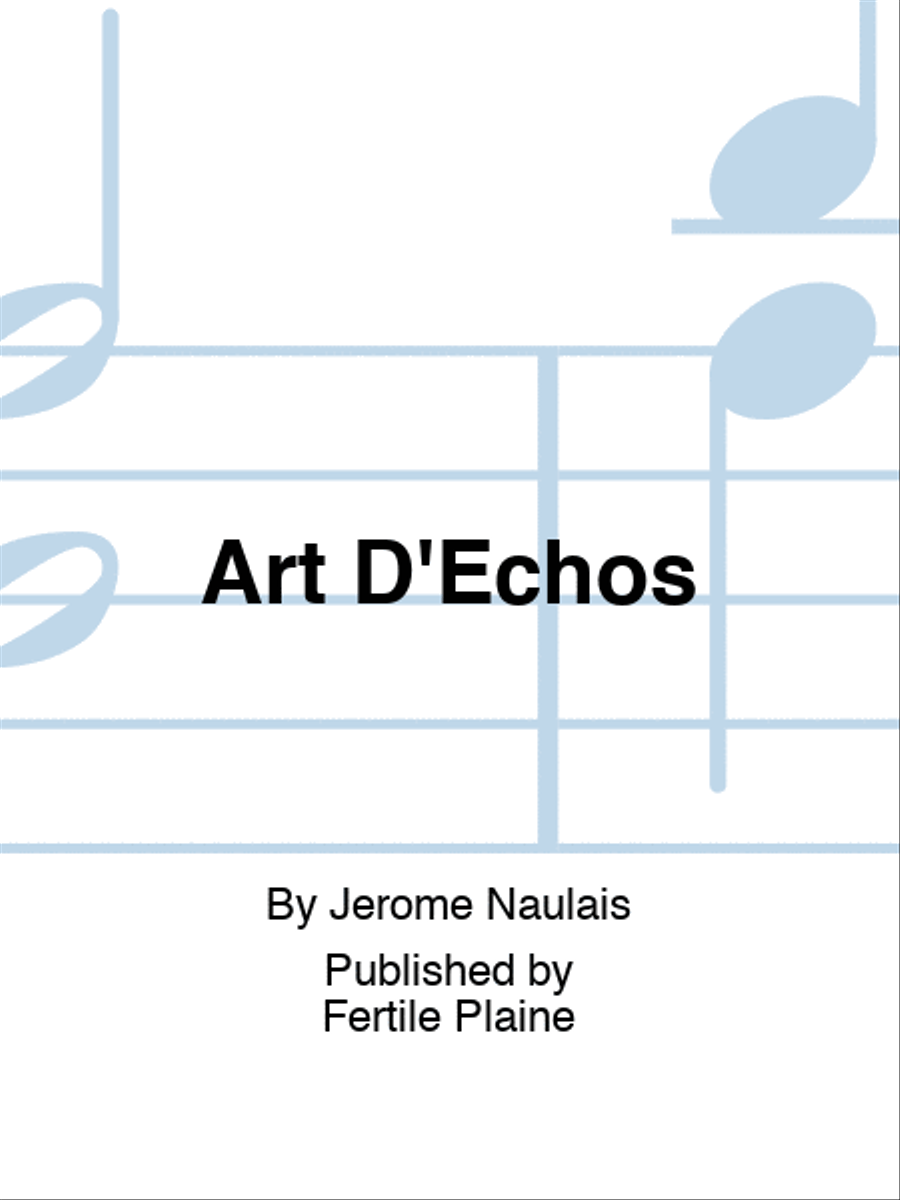 Art D'Échos Flute Solo scores gallery preview page 1