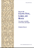 Psalm 18: I Love You, Lord, my Rock