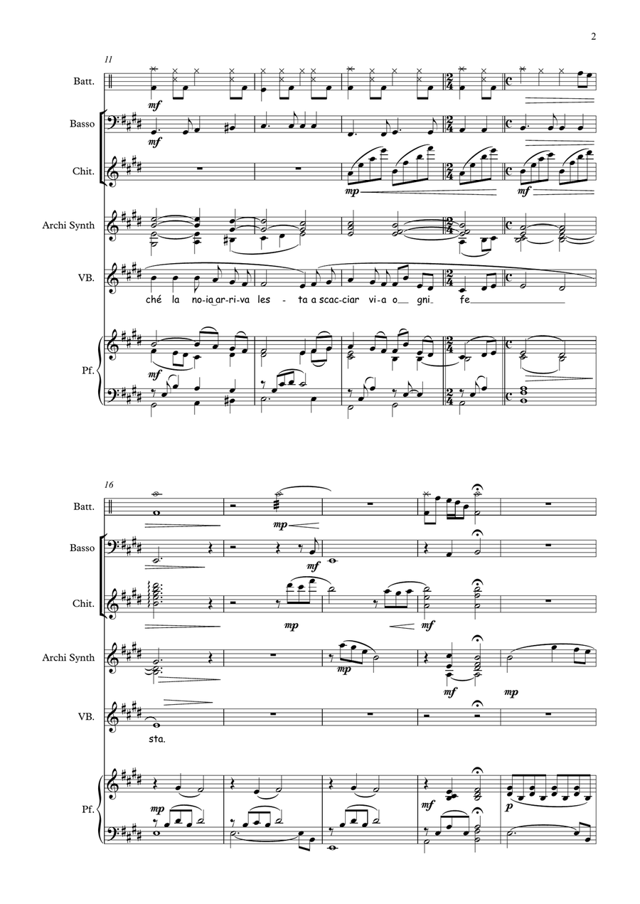 Noia (Band version) Noia (Band version) Unison Choir scores gallery preview page 2