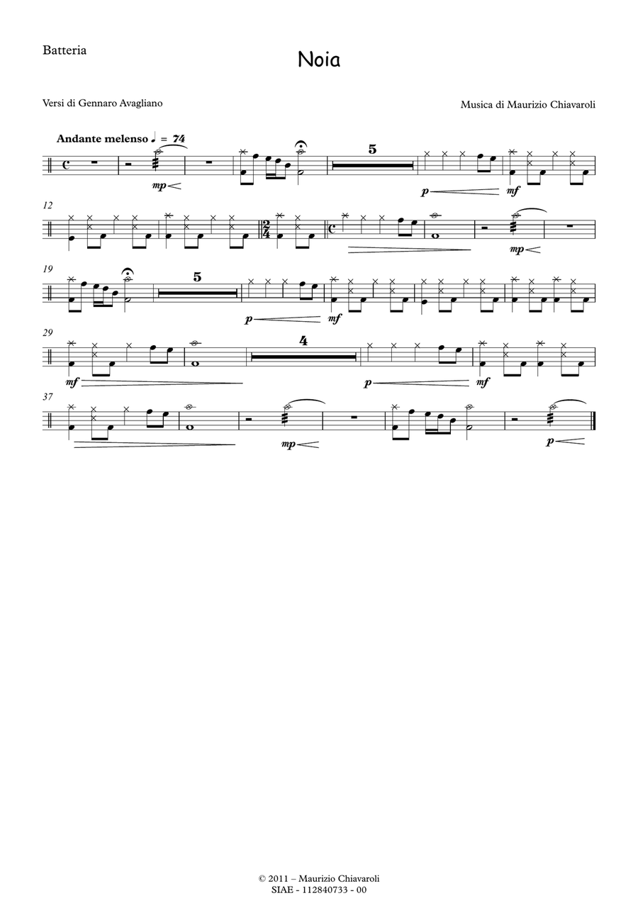 Noia (Band version) Noia (Band version) Unison Choir scores gallery preview page 6