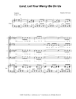 Lord, Let Your Mercy Be On Us (Psalm 33) (SATB) mini preview