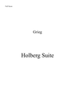 Holberg Suite - Brass Quintet