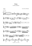 Waltz for Oboe and Piano. (Oboe Part)