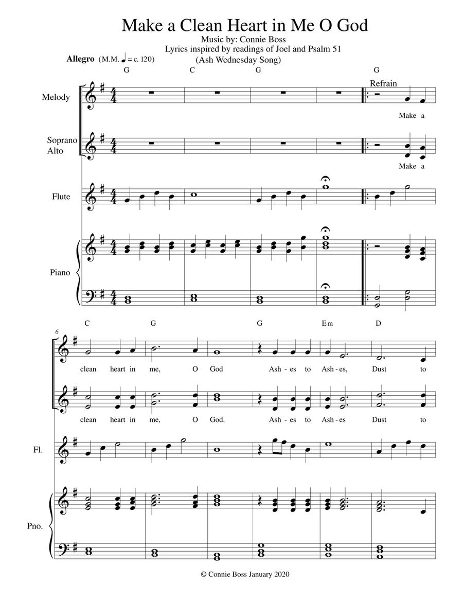 Lent and Easter music book - 9 songs - choir and instrumental pieces Choir scores gallery preview page 3