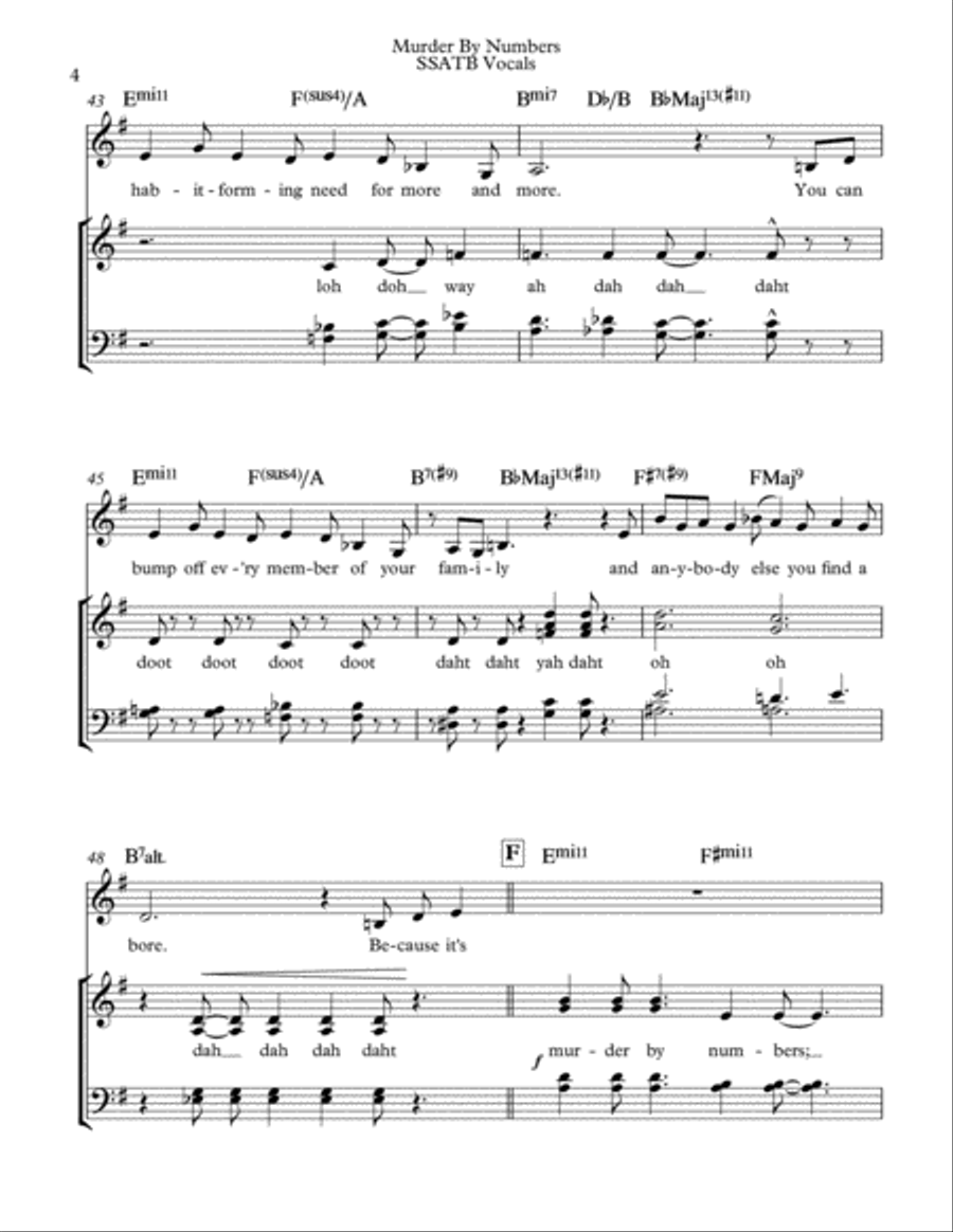 Murder By Numbers Divisi scores gallery preview page 4