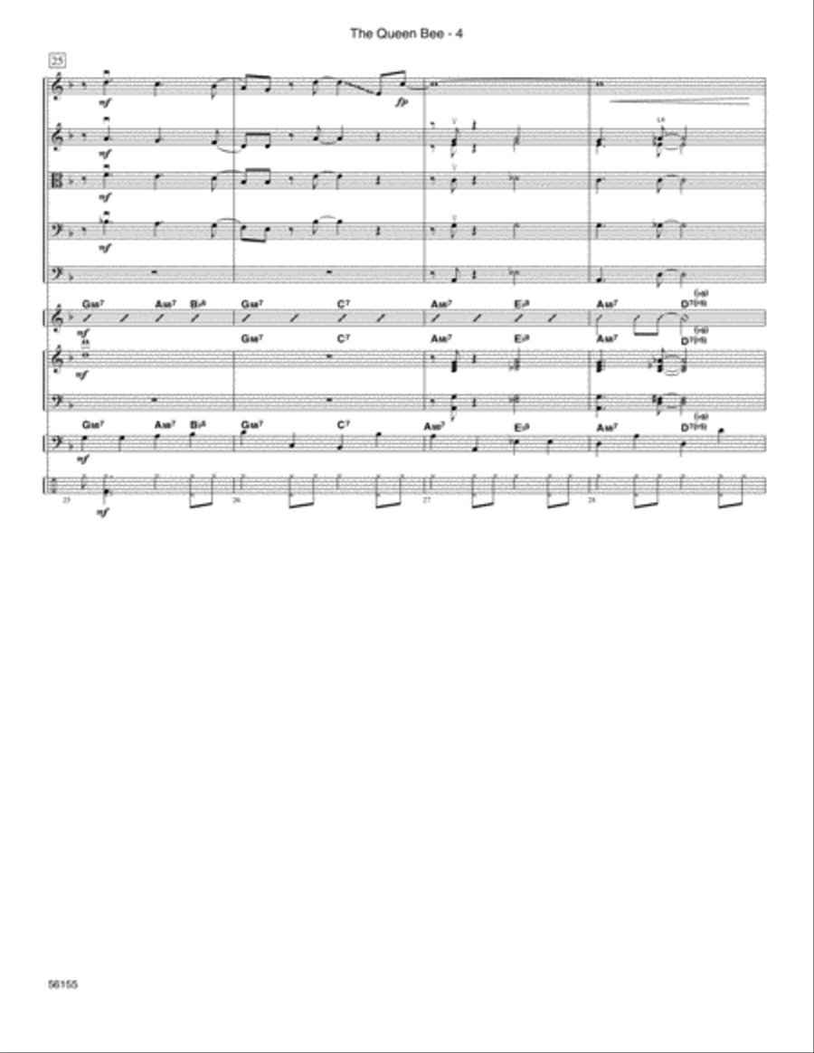 The Queen Bee - Full Score