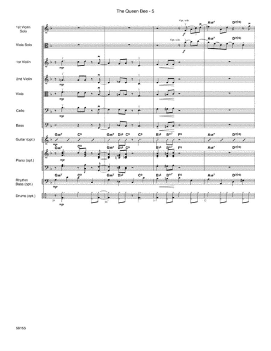 The Queen Bee - Full Score