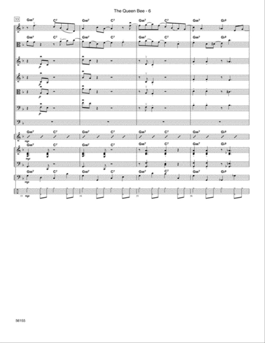 The Queen Bee - Full Score