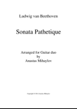 Sonata Pathetique (Guitar duo)