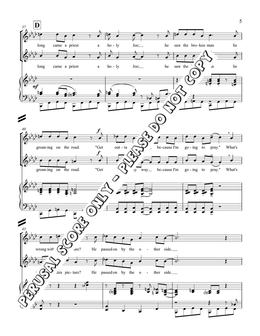 Chico, The Good Samaritan SSA scores gallery preview page 5