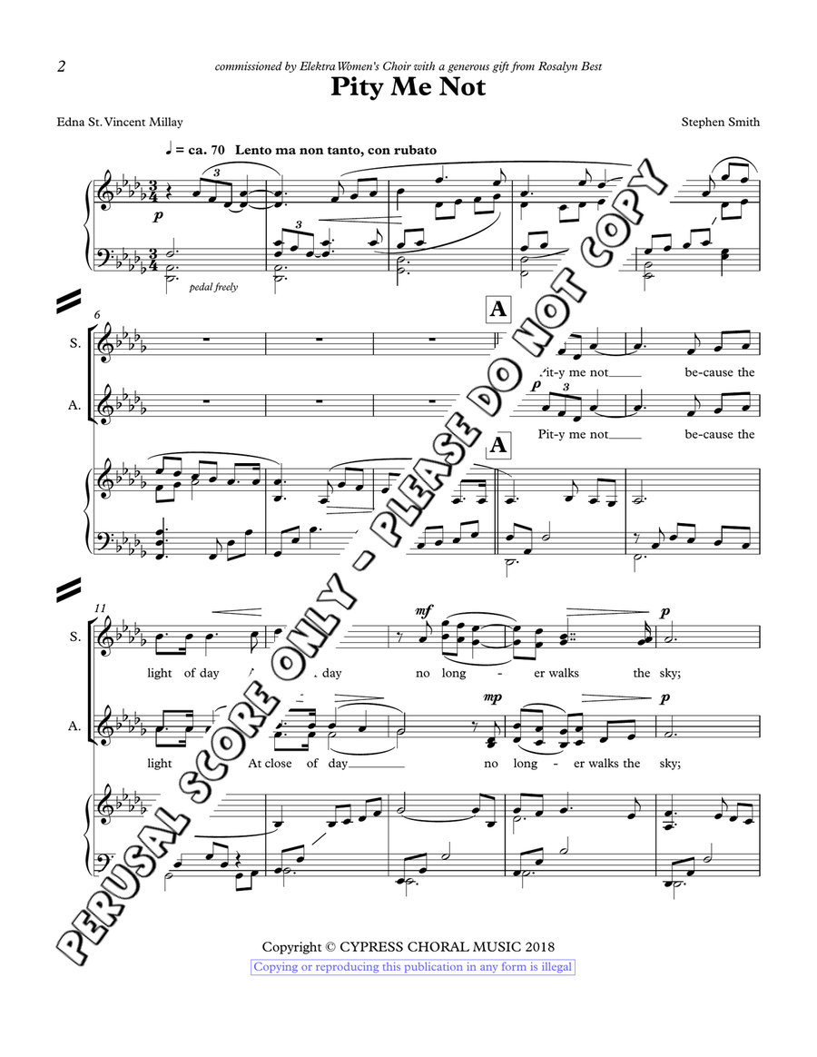 Pity Me Not SSAA scores gallery preview page 2