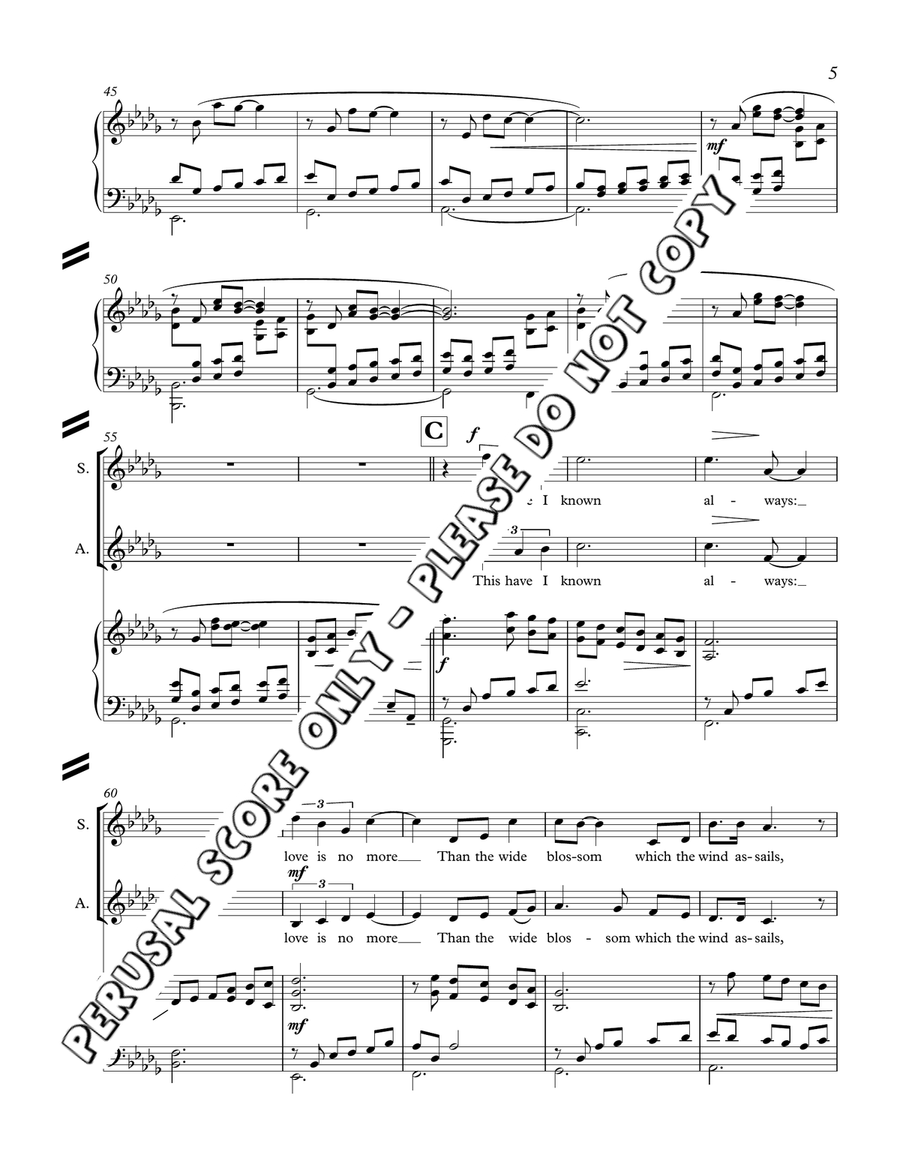 Pity Me Not SSAA scores gallery preview page 5