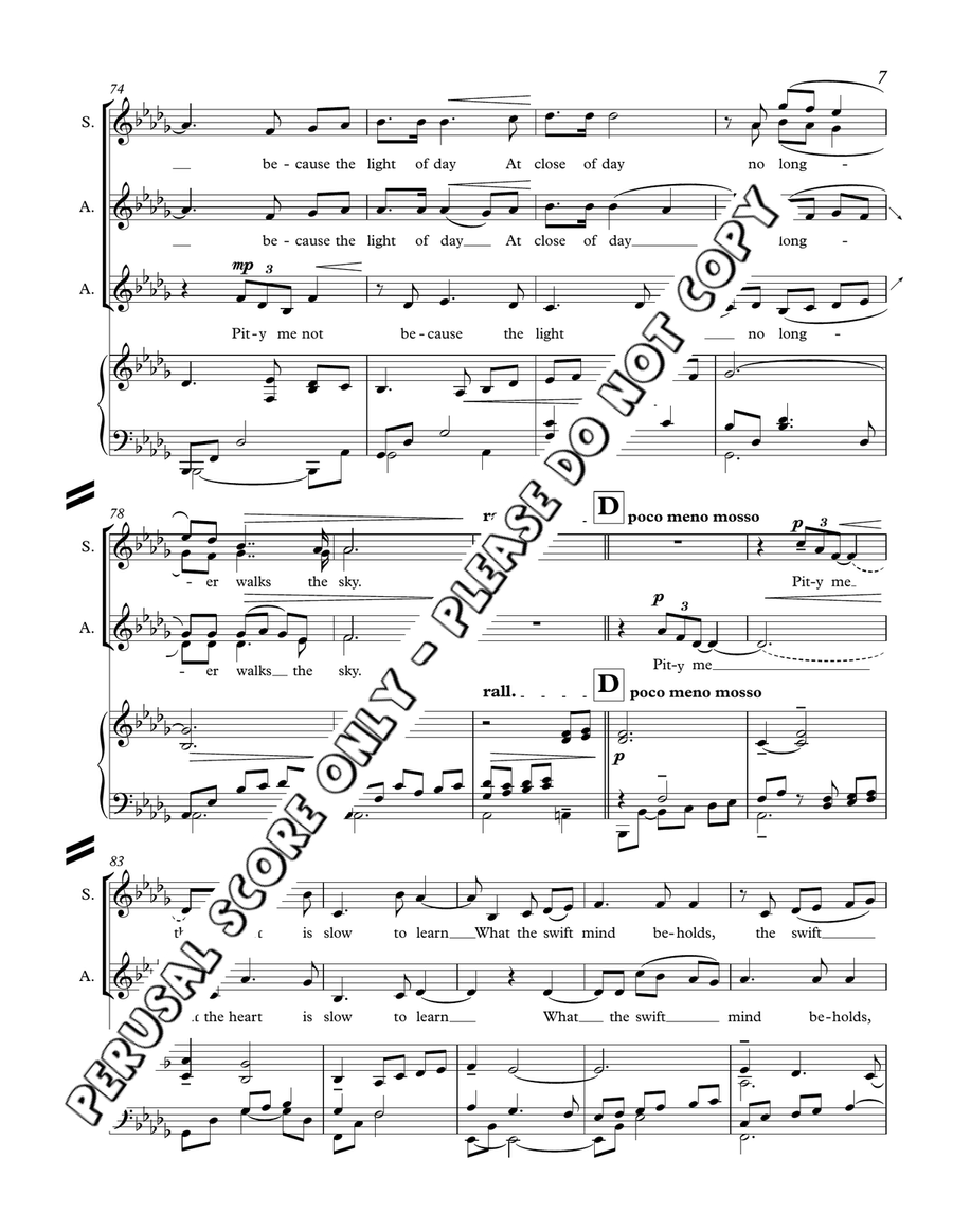 Pity Me Not SSAA scores gallery preview page 7