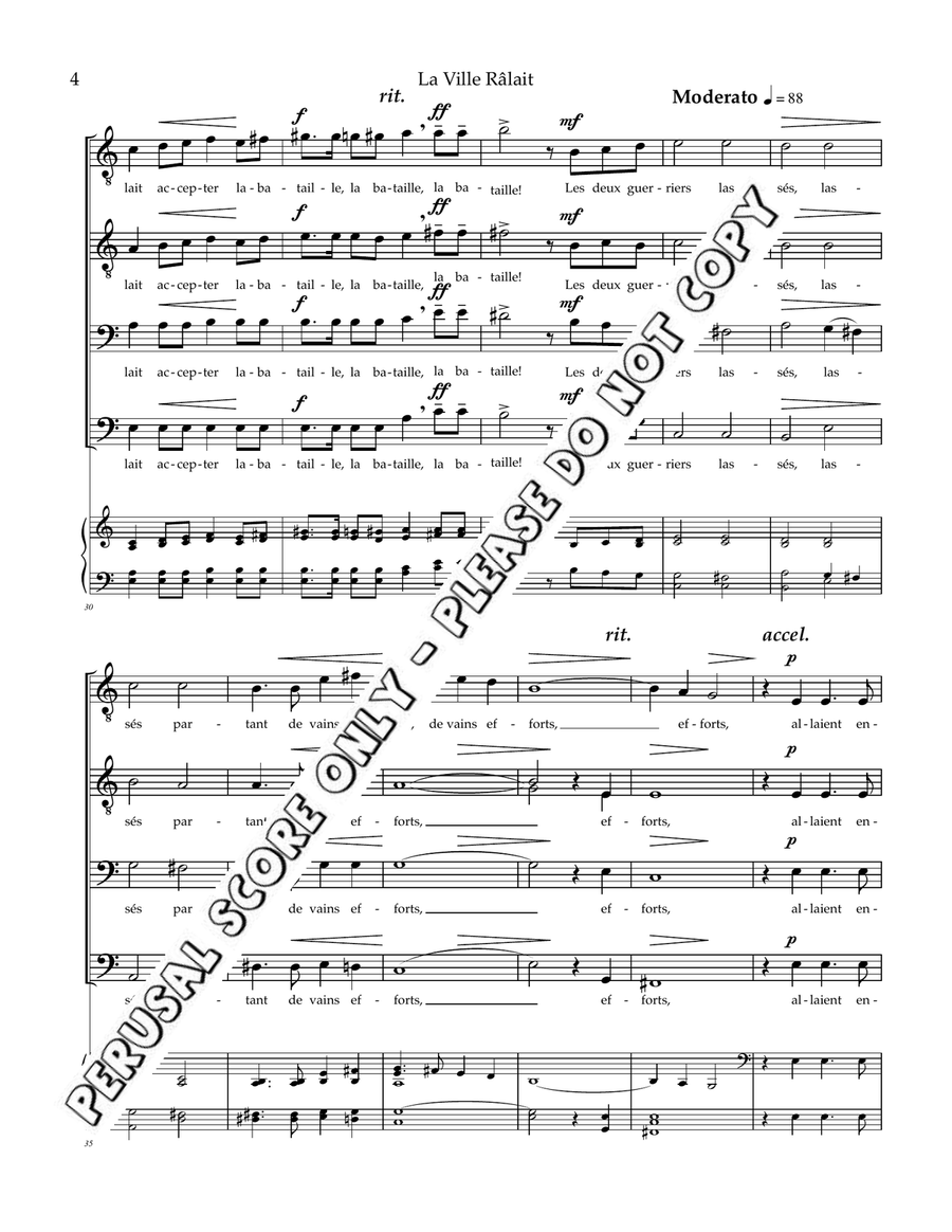 Les Plaines D'abraham Les Plaines D'abraham TTBB scores gallery preview page 5