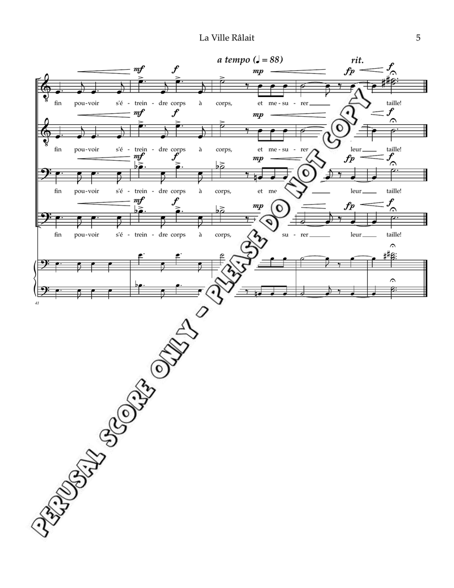 Les Plaines D'abraham Les Plaines D'abraham TTBB scores gallery preview page 6