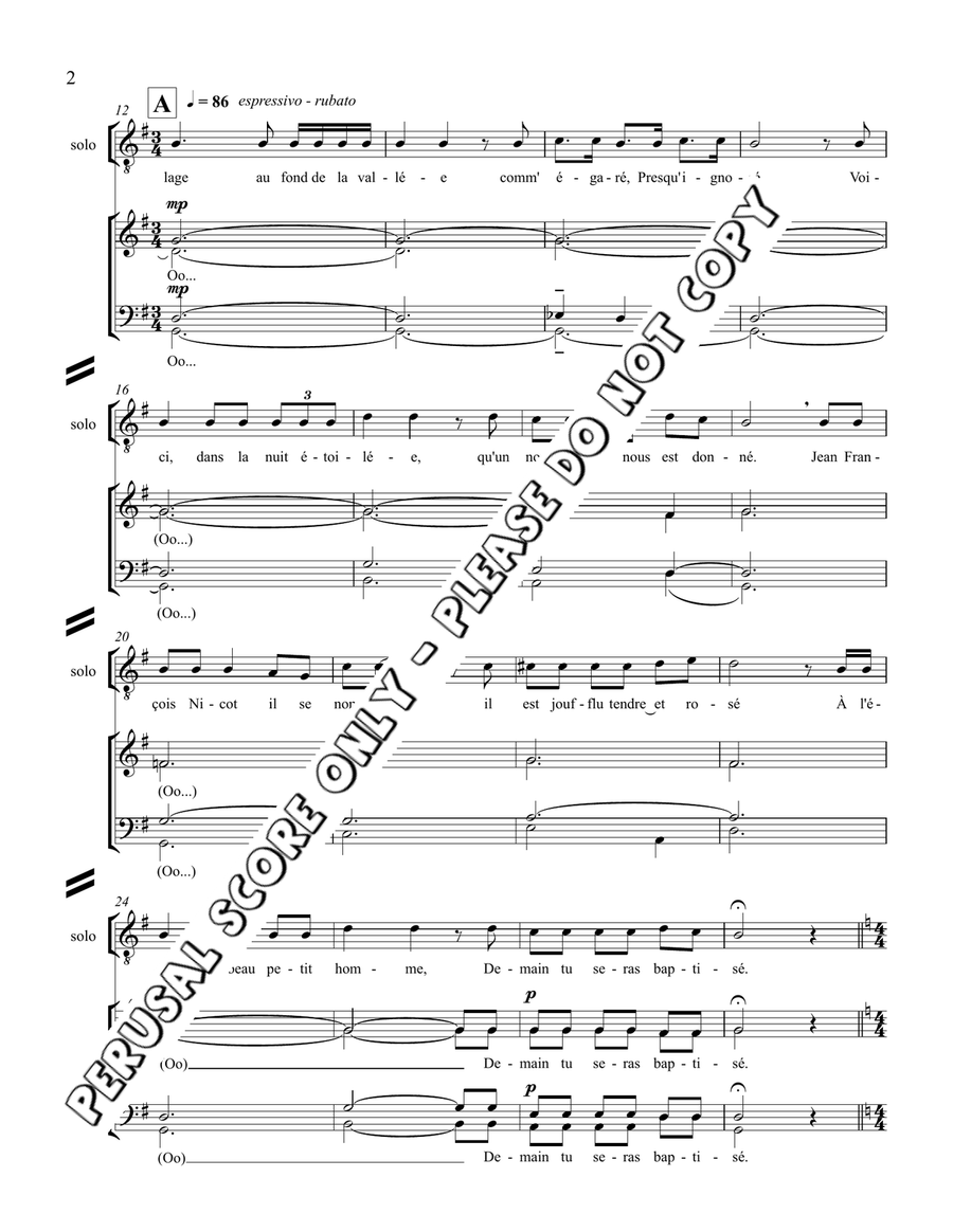 The Jimmy Brown Song The Jimmy Brown Song 4-Part scores gallery preview page 3