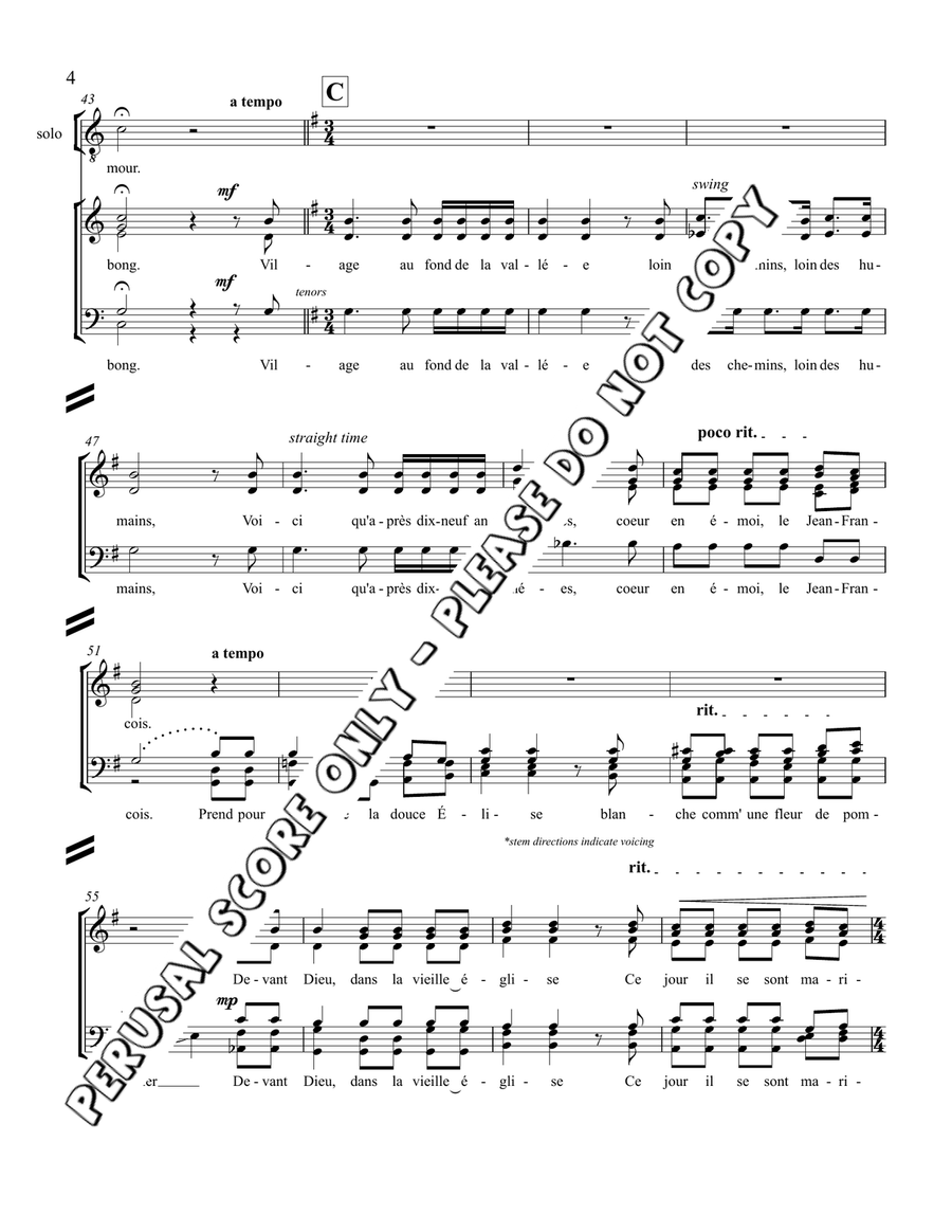 The Jimmy Brown Song The Jimmy Brown Song 4-Part scores gallery preview page 5