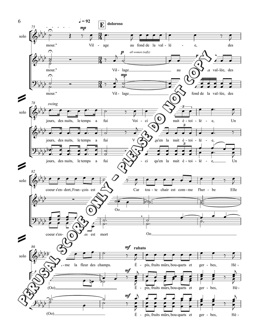 The Jimmy Brown Song The Jimmy Brown Song 4-Part scores gallery preview page 7
