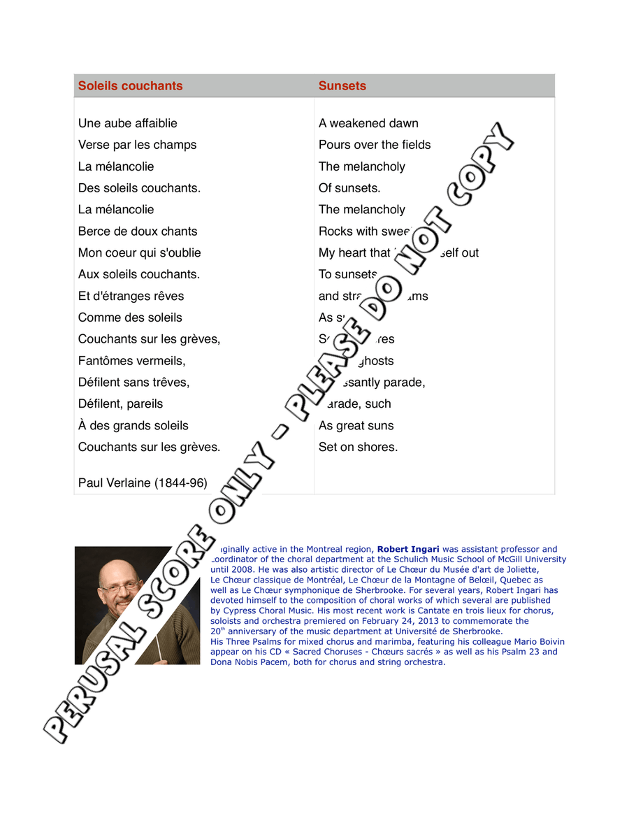 Soleils Couchants Soleils Couchants SSAA scores gallery preview page 8