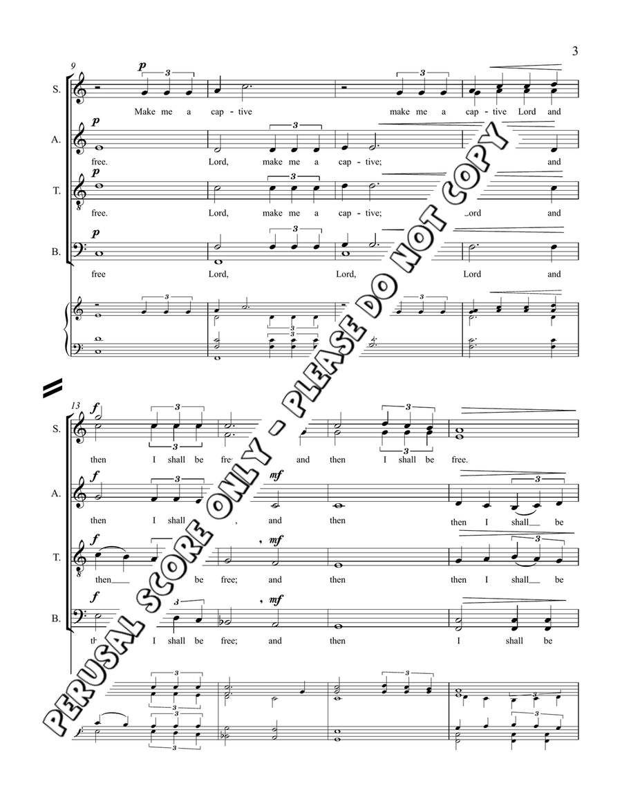 Make Me A Captive Make Me A Captive 4-Part scores gallery preview page 3