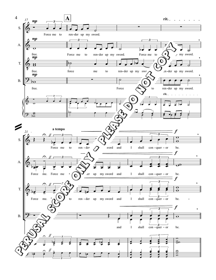 Make Me A Captive Make Me A Captive 4-Part scores gallery preview page 4