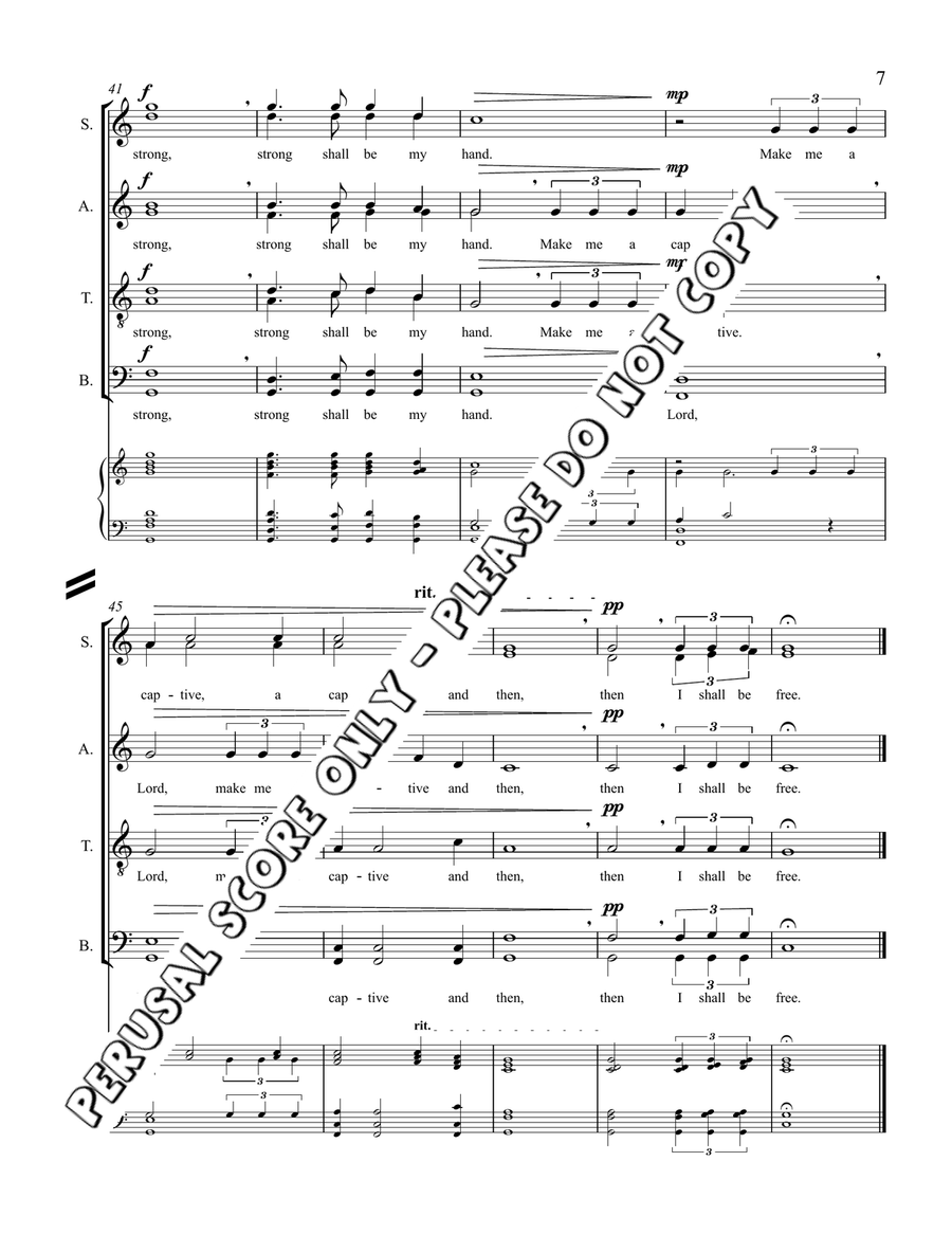 Make Me A Captive Make Me A Captive 4-Part scores gallery preview page 7