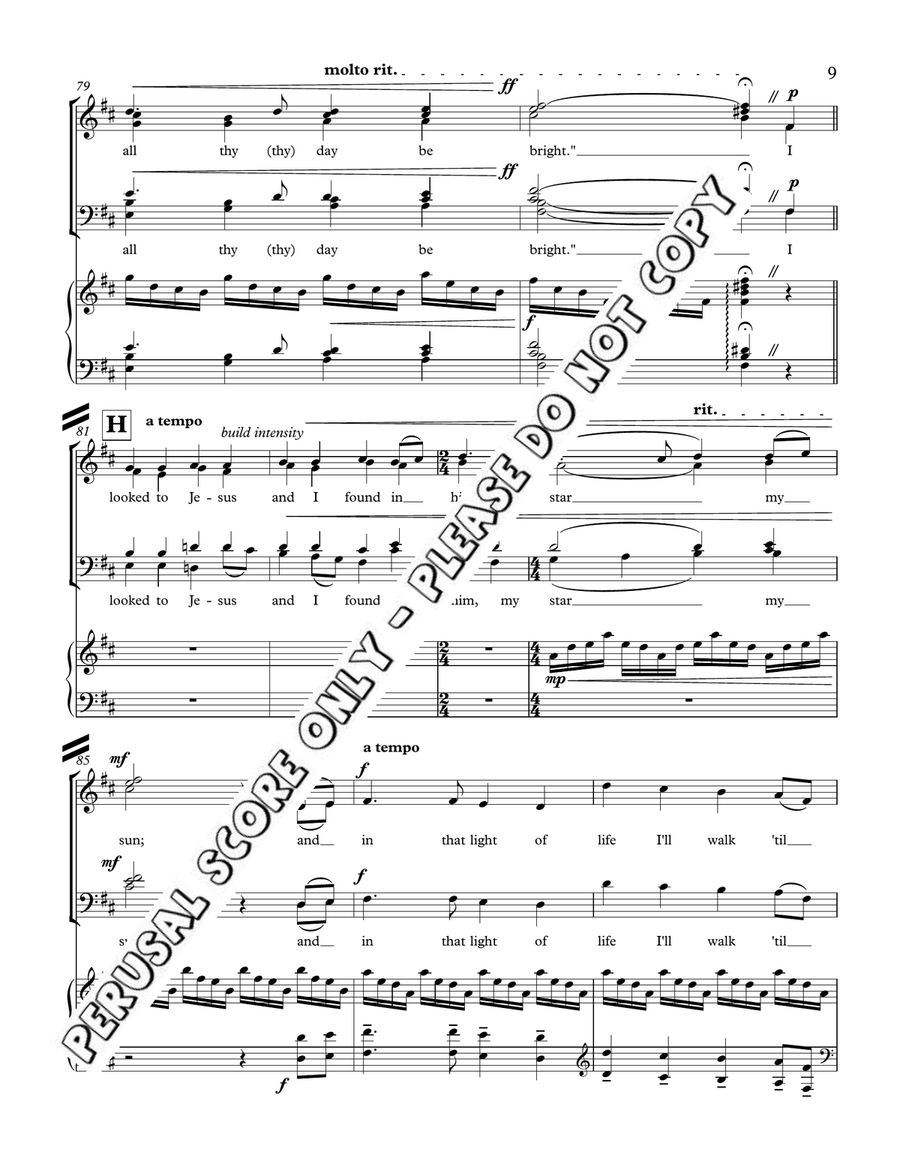 I Heard The Voice Of Jesus Say 4-Part scores gallery preview page 9