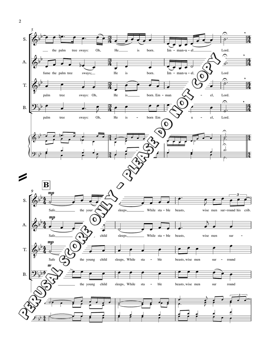 Most Sacred Night Most Sacred Night 4-Part scores gallery preview page 3