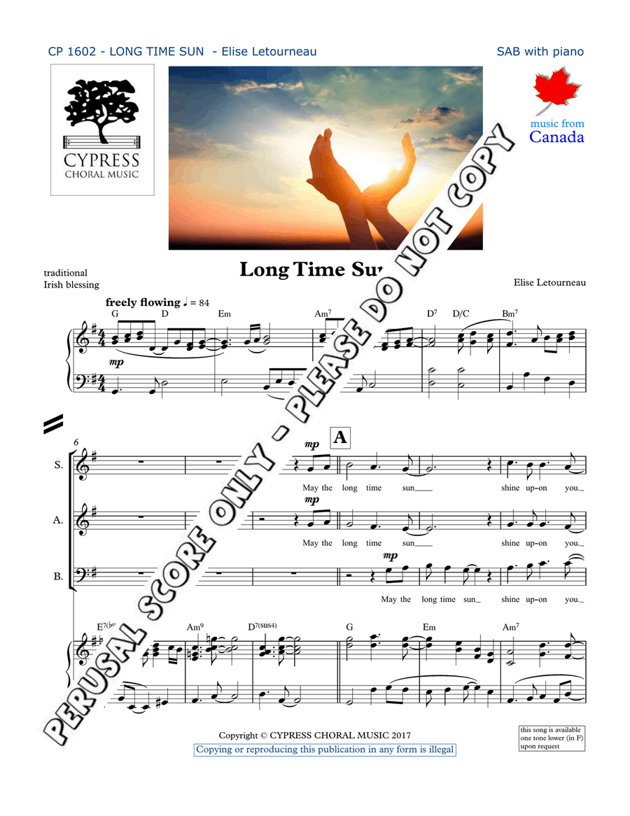 Long Time Sun Long Time Sun 3-Part scores gallery preview page 2
