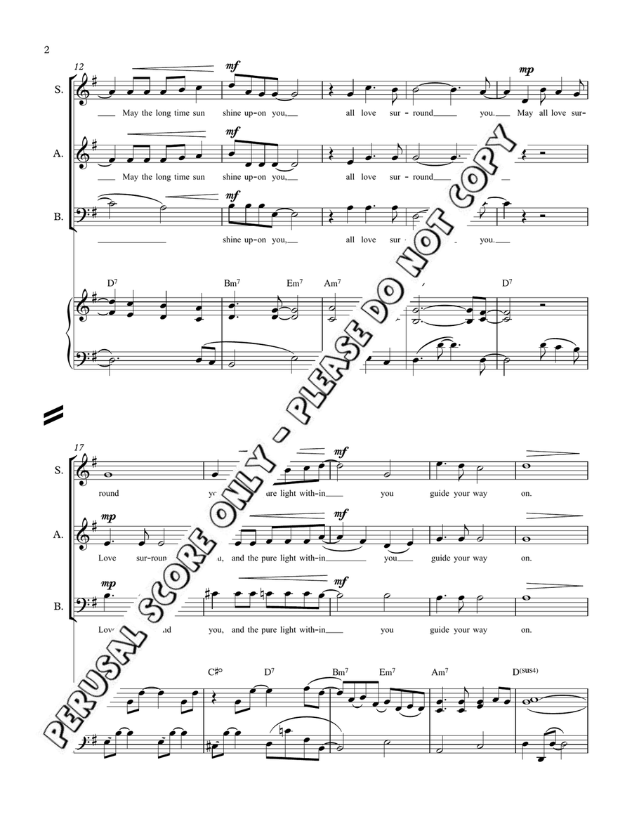 Long Time Sun Long Time Sun 3-Part scores gallery preview page 3
