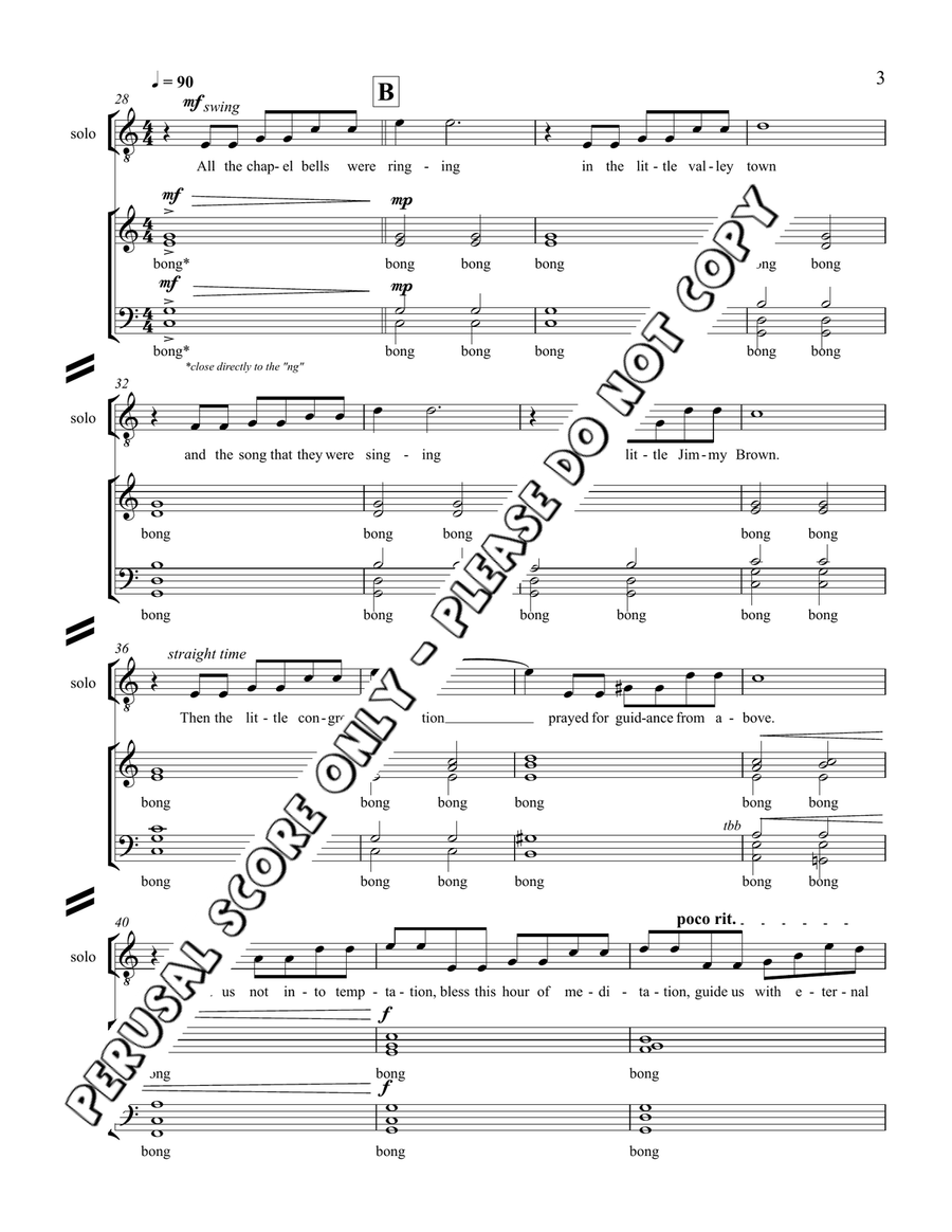 The Jimmy Brown Song The Jimmy Brown Song 4-Part scores gallery preview page 4