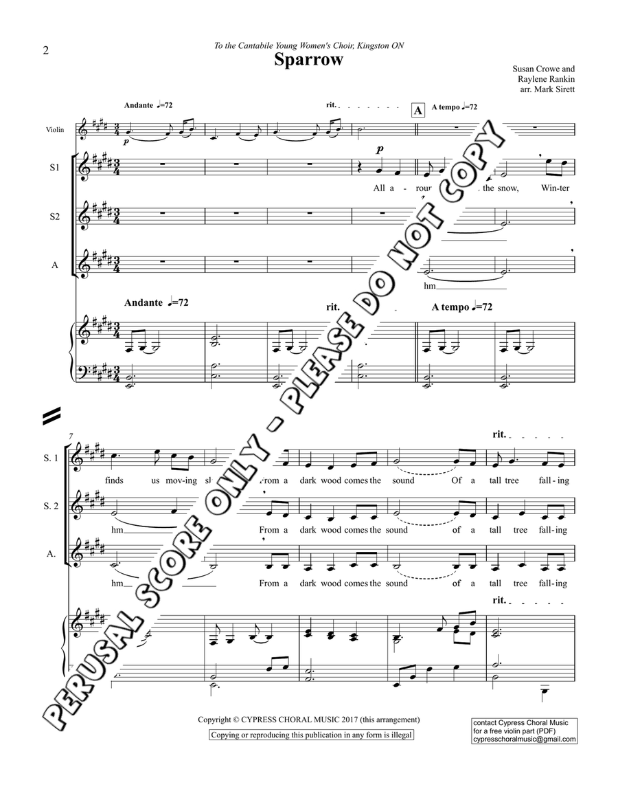 Sparrow Sparrow SSA scores gallery preview page 2