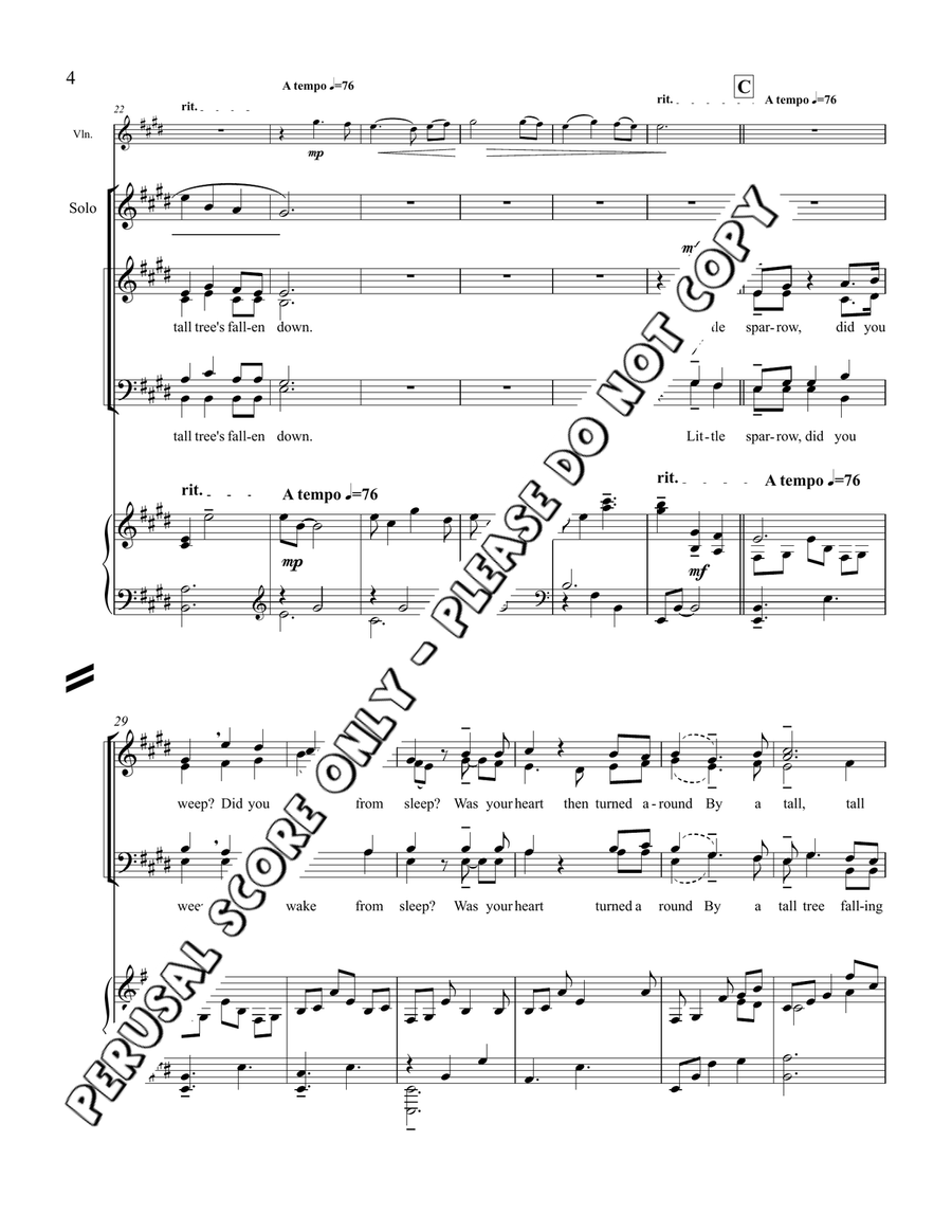 Sparrow Sparrow 4-Part scores gallery preview page 4