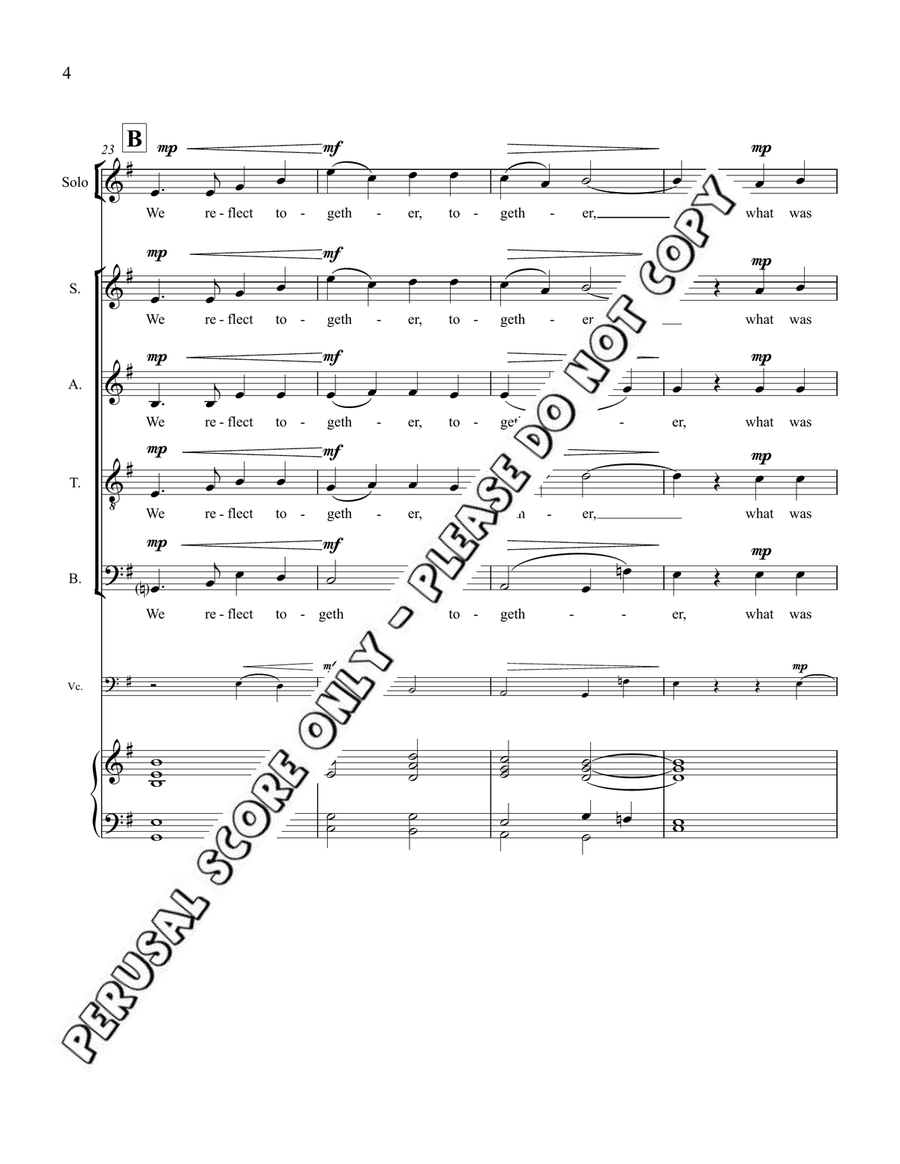 Day Of Remembrance - (Crimson Stain) 4-Part scores gallery preview page 4