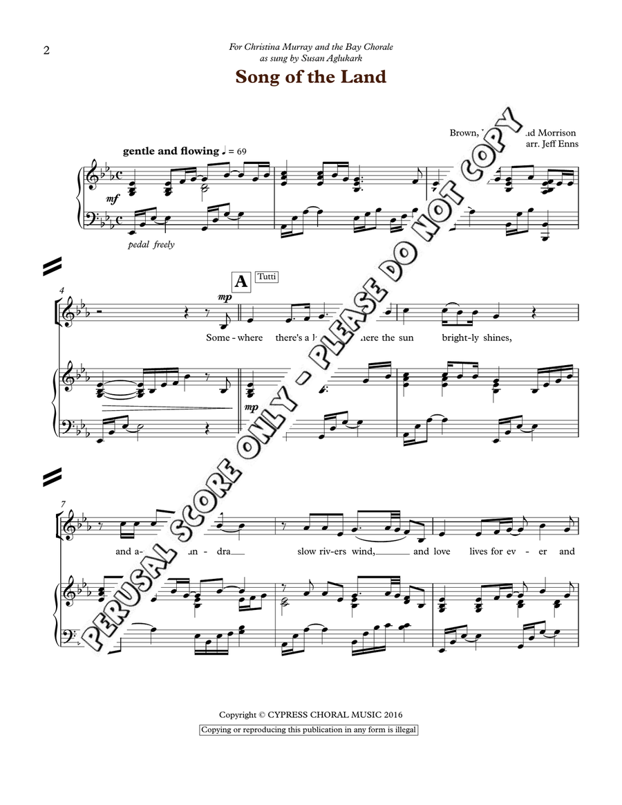 Song Of The Land Song Of The Land SSA scores gallery preview page 2
