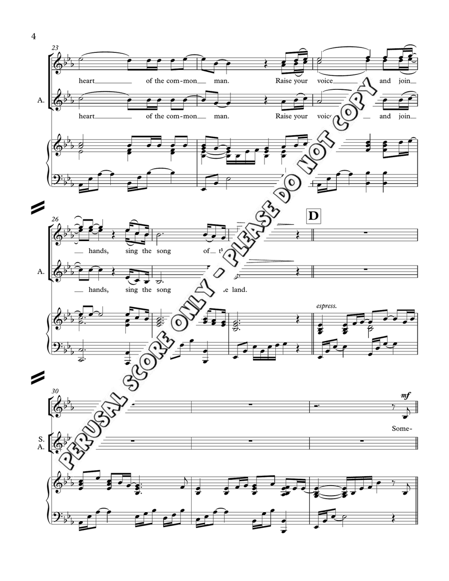 Song Of The Land Song Of The Land SSA scores gallery preview page 4