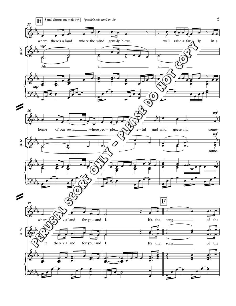 Song Of The Land Song Of The Land SSA scores gallery preview page 5