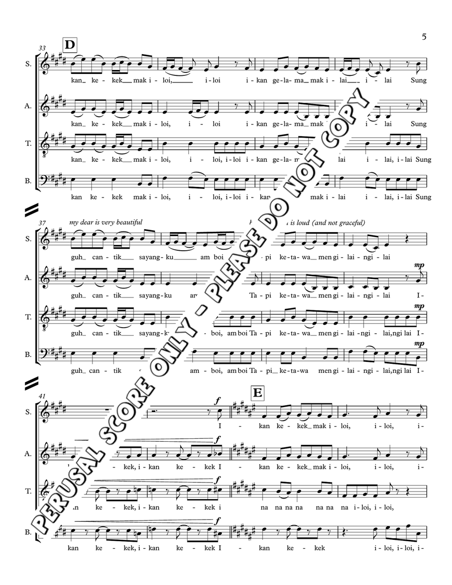 Ikan Kekek Ikan Kekek 4-Part scores gallery preview page 5