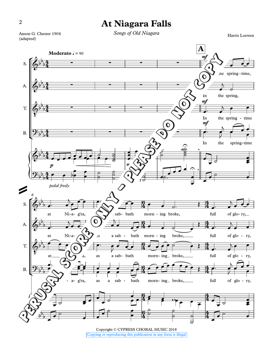 At Niagara Falls At Niagara Falls 4-Part scores gallery preview page 2