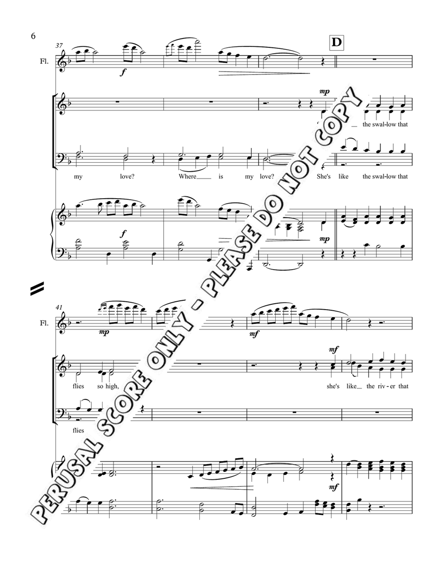 She's Like The Swallow She's Like The Swallow 4-Part scores gallery preview page 7