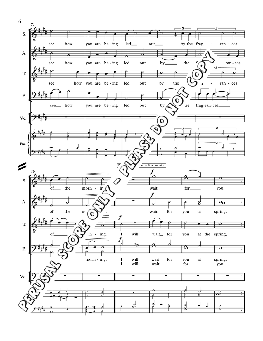 I Will Wait I Will Wait 4-Part scores gallery preview page 6