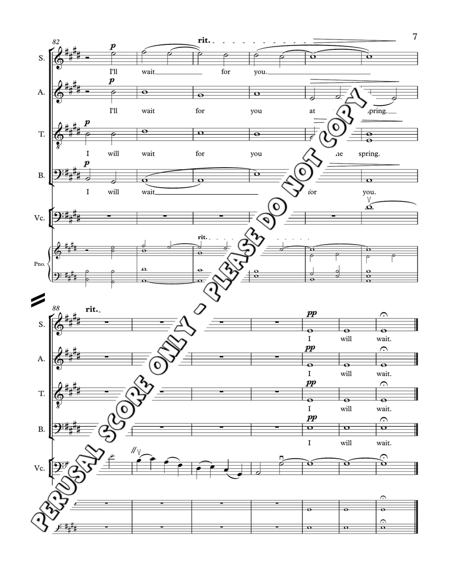 I Will Wait I Will Wait 4-Part scores gallery preview page 7