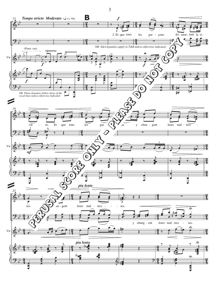 C'est Dans Le Mois De Mai 4-Part scores gallery preview page 3