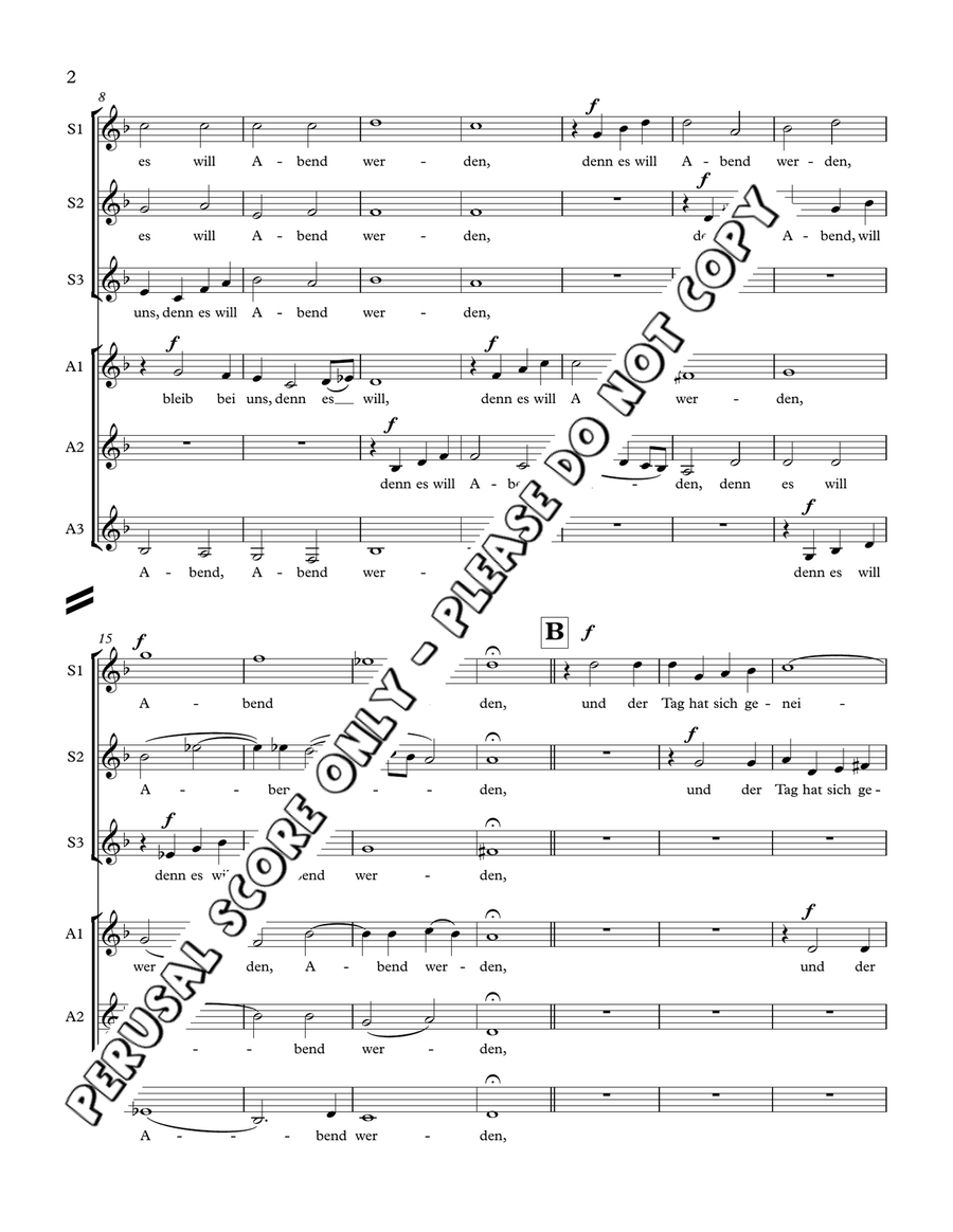 Abendlied Abendlied SSAA scores gallery preview page 3
