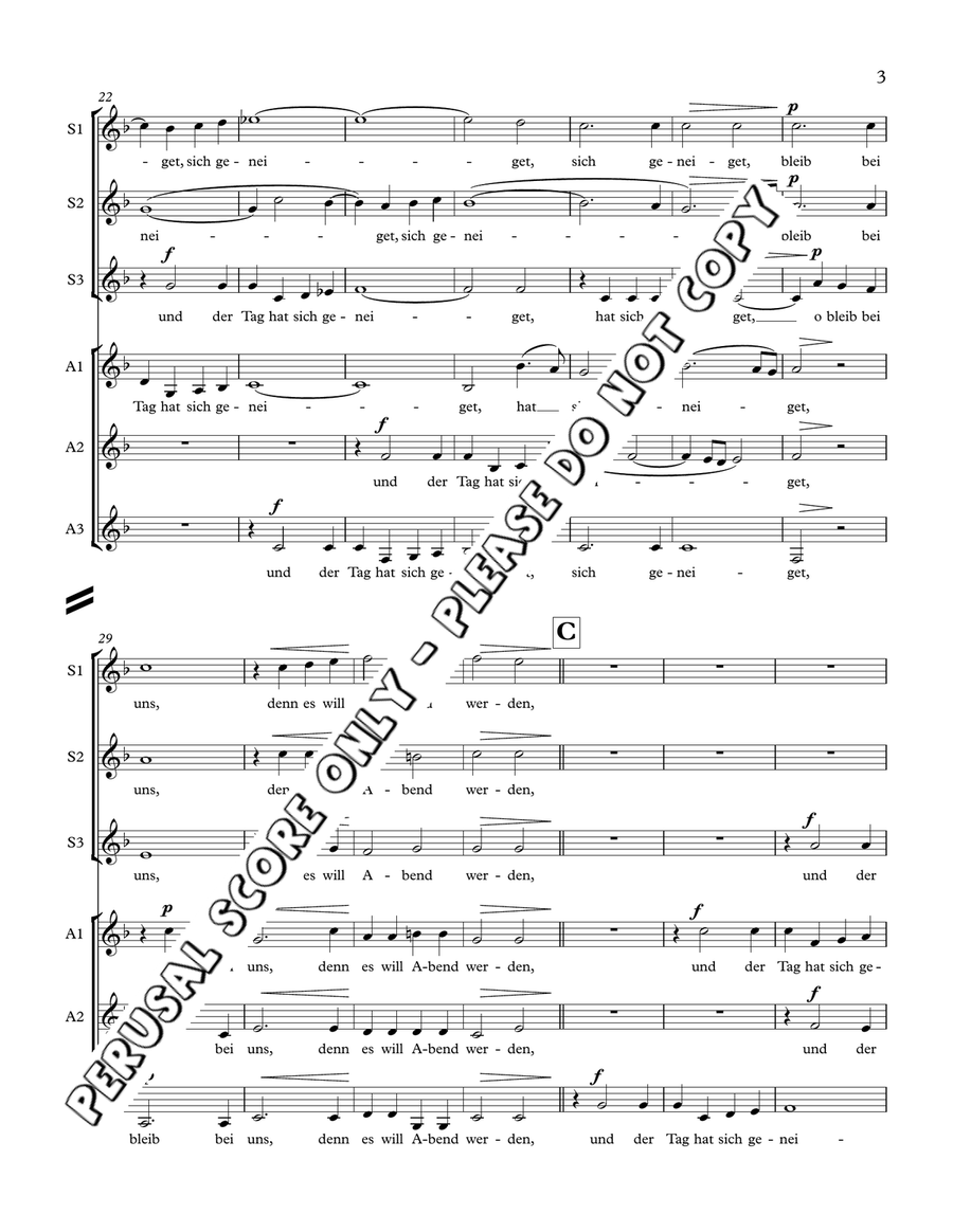 Abendlied Abendlied SSAA scores gallery preview page 4