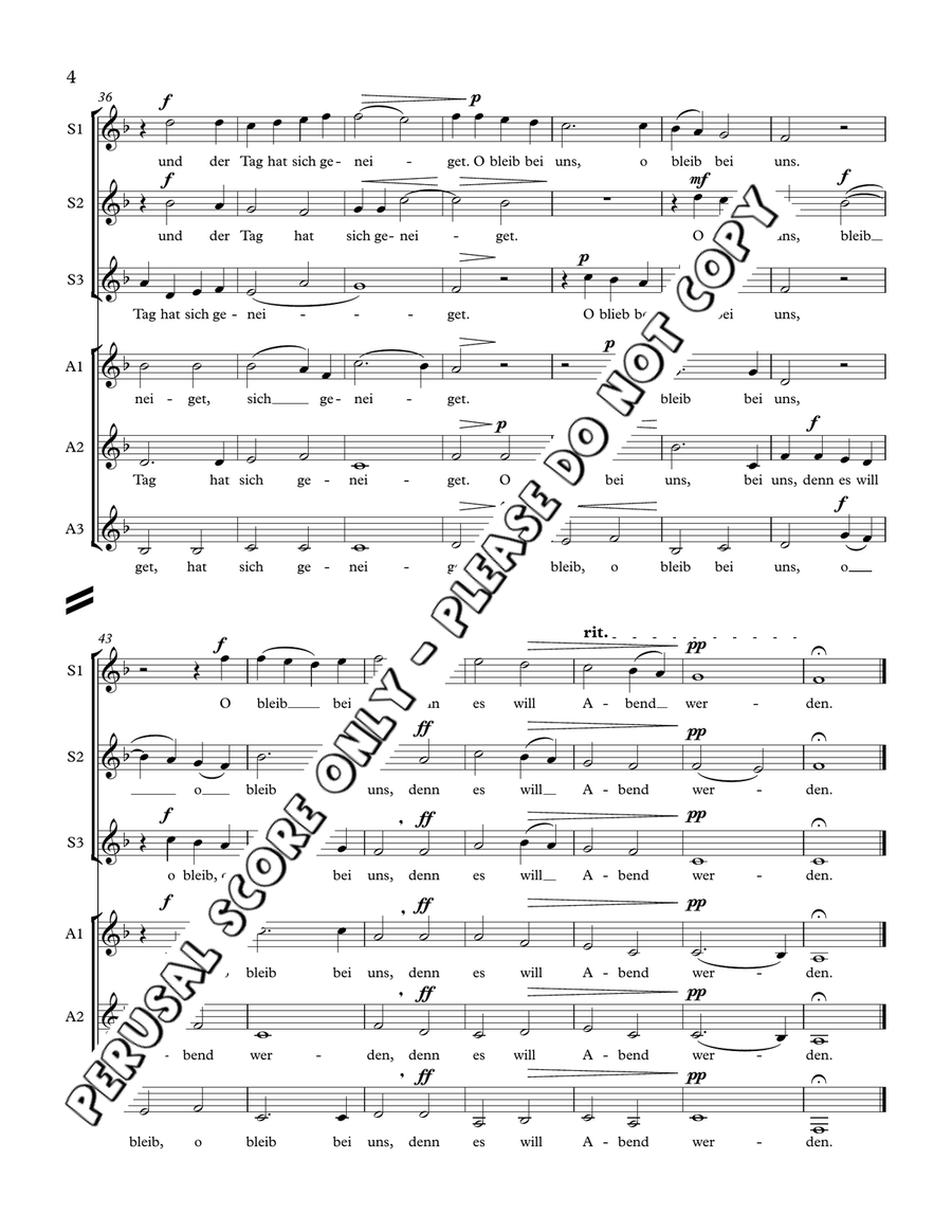 Abendlied Abendlied SSAA scores gallery preview page 5