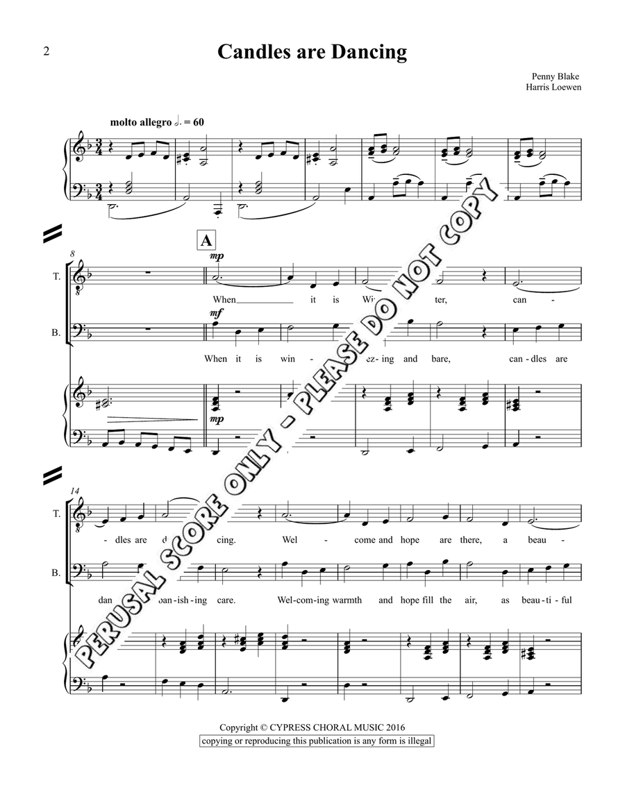 Candles Are Dancing Candles Are Dancing 3-Part scores gallery preview page 2