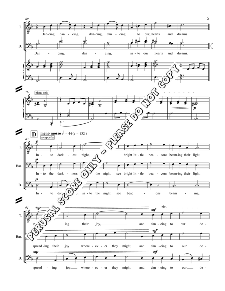 Candles Are Dancing Candles Are Dancing 3-Part scores gallery preview page 5