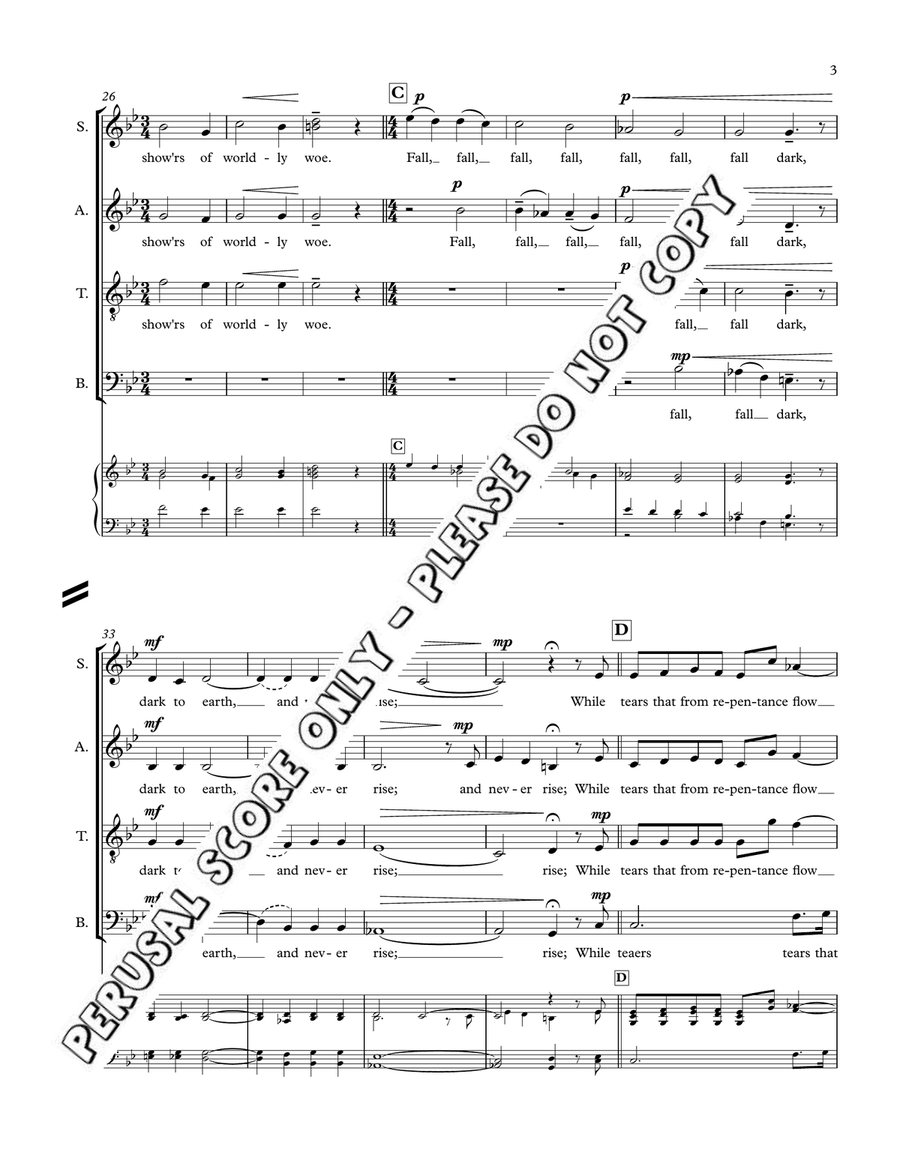 Go Let Me Weep Go Let Me Weep 4-Part scores gallery preview page 4