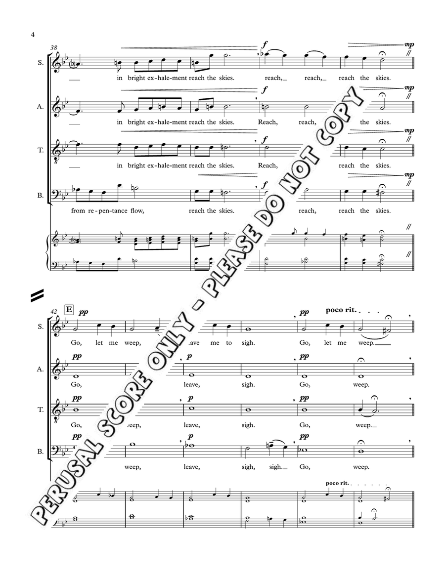 Go Let Me Weep Go Let Me Weep 4-Part scores gallery preview page 5